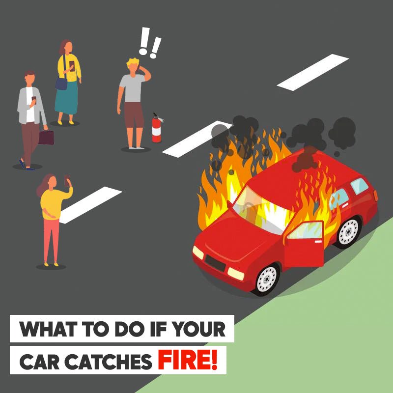 What to do if your car catches fire? - Fire Fighter Industry