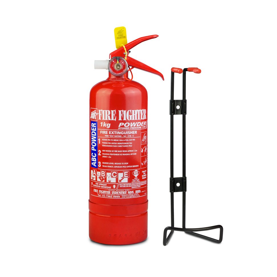 1KG ABC Dry Powder Fire Extinguisher (Puspakom, Bomba & Sirim Approved) - Fire Fighter Industry