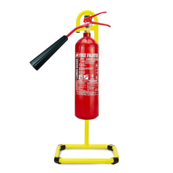 Fire Extinguisher Yellow Stand