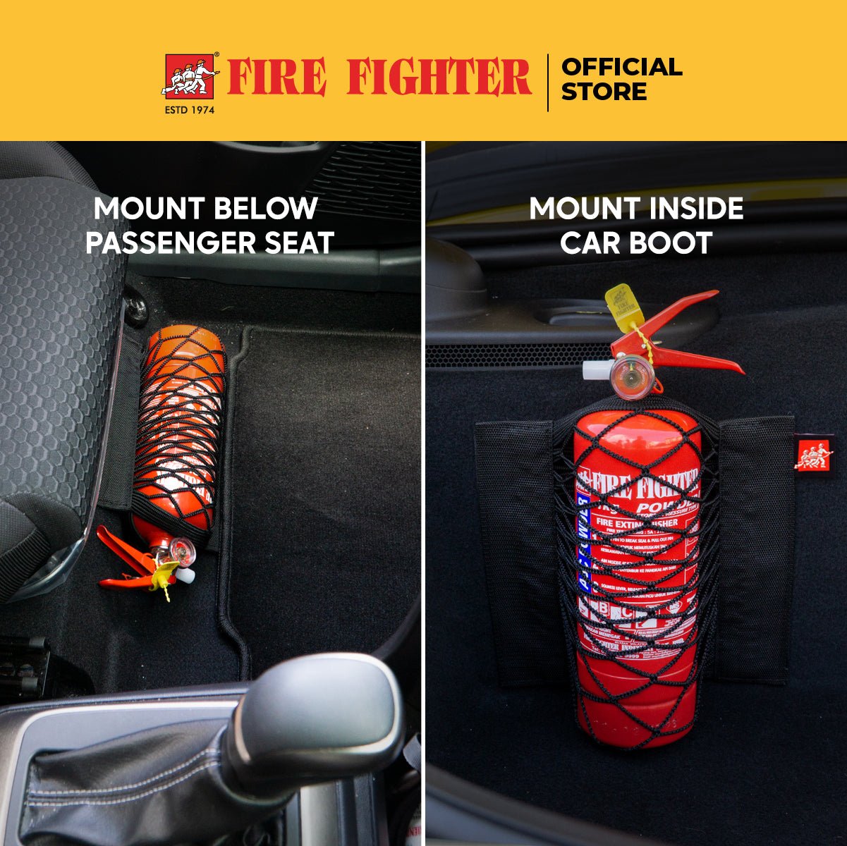 FF Flex - Mount (Fire Extinguisher holder for car) - Fire Fighter Industry