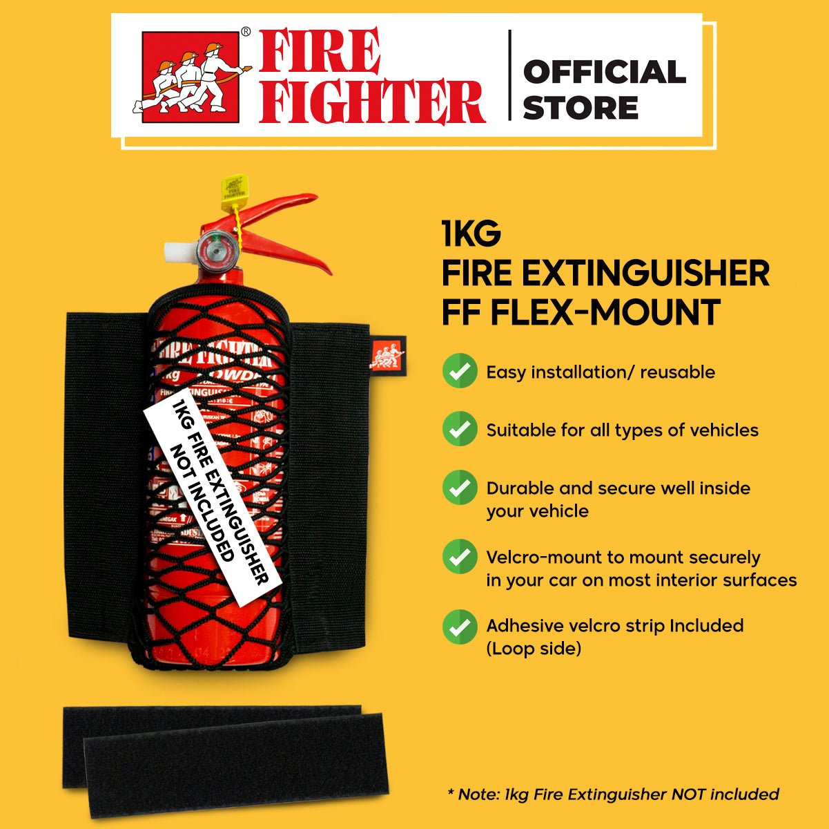 FF Flex - Mount (Fire Extinguisher holder for car) - Fire Fighter Industry