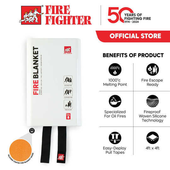 FF Silicone Coated Fire Blanket - Fire Fighter Industry