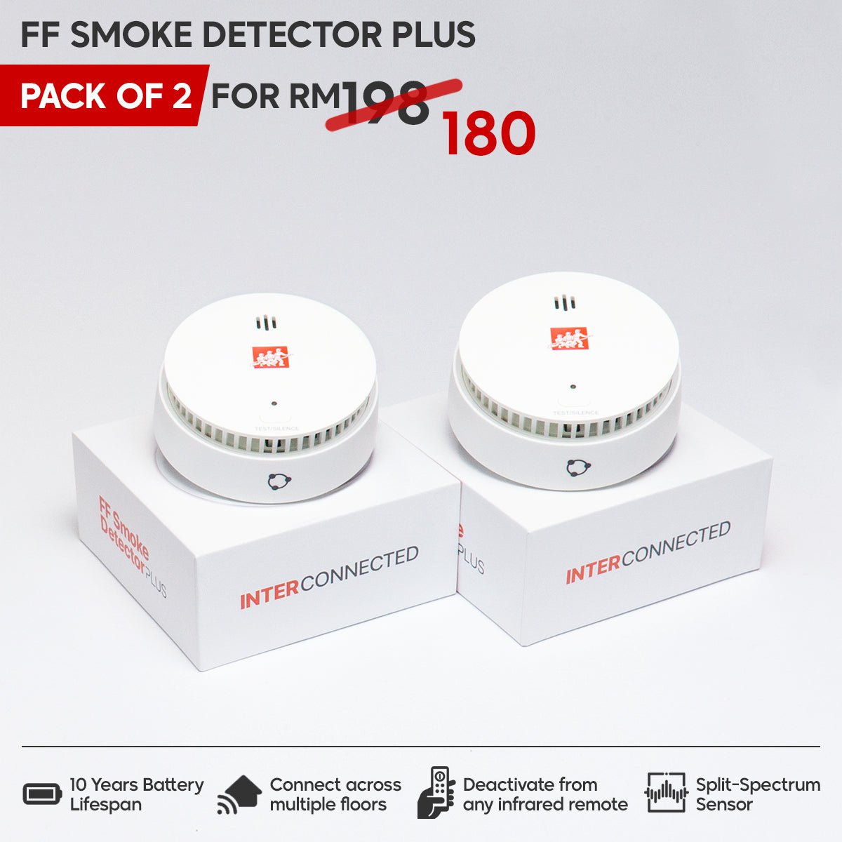 FF Smoke Detector PLUS - Fire Fighter Industry