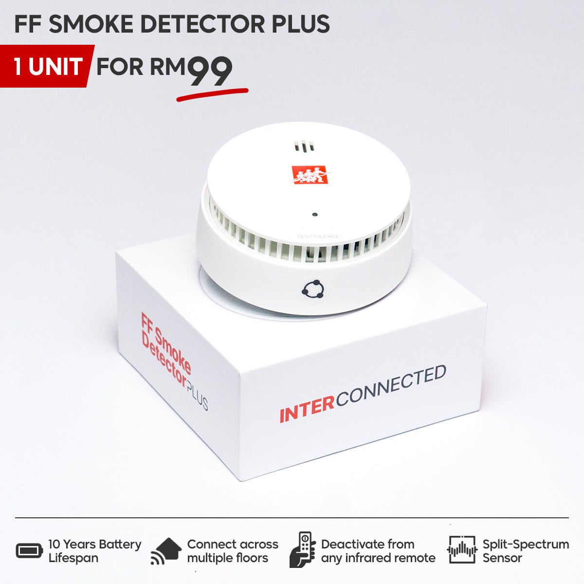 FF Smoke Detector PLUS - Fire Fighter Industry