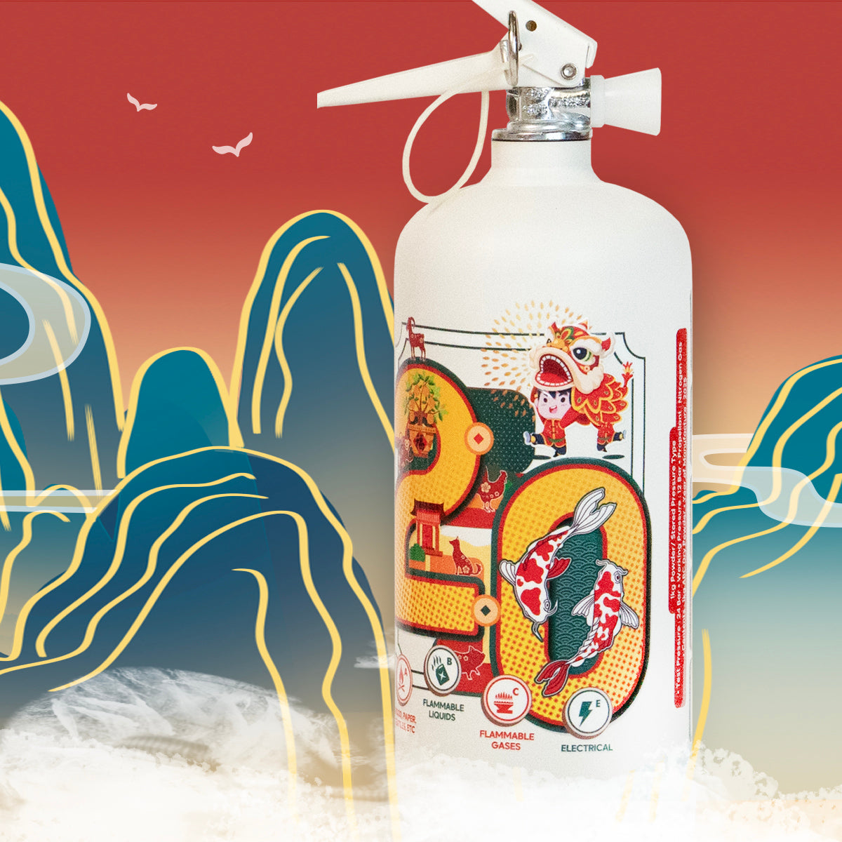 Special Edition Year of the Snake Edition 1kg Fire Extinguisher