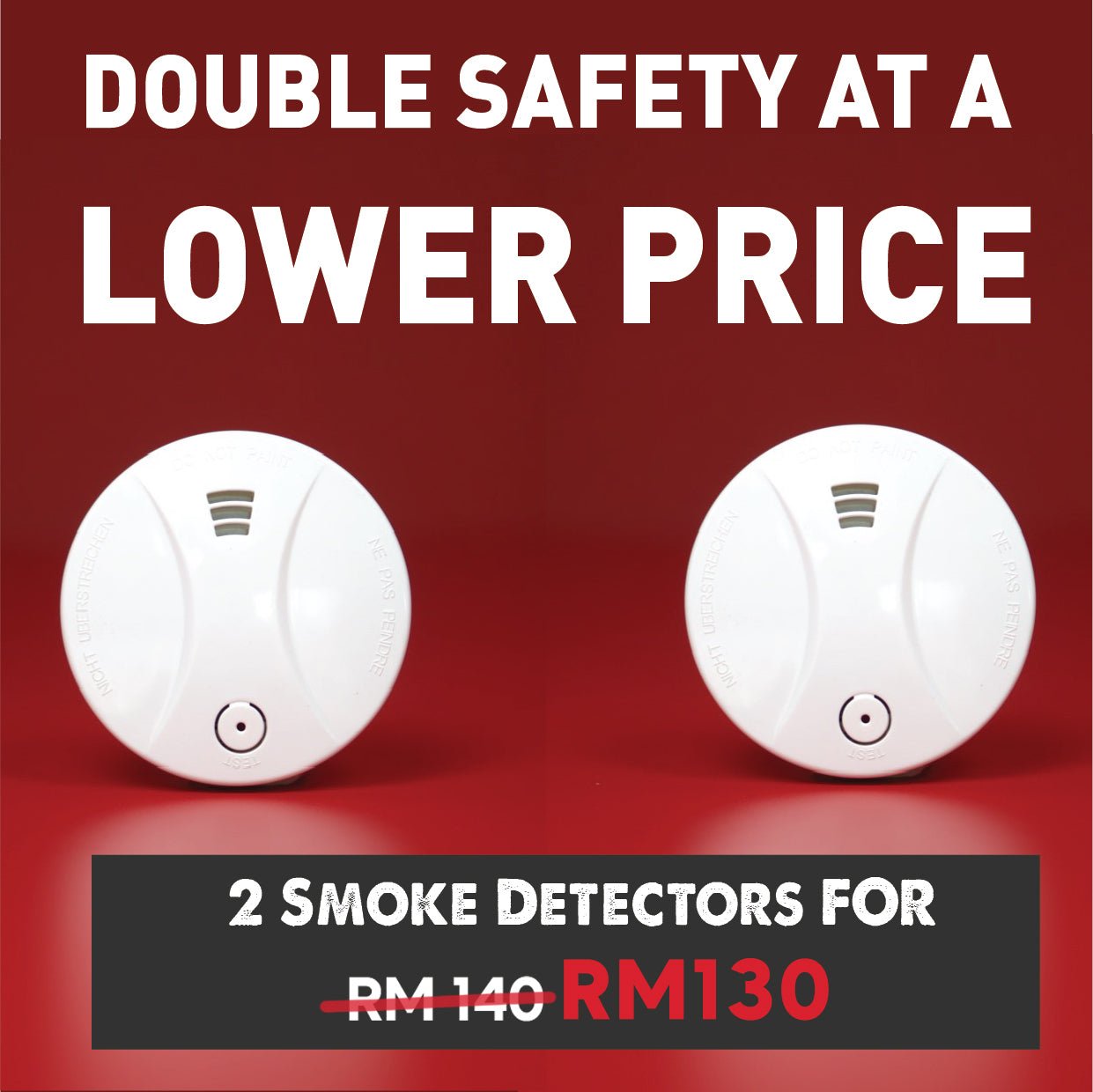 Smoke Detector (Pack of 2) - Fire Fighter Industry