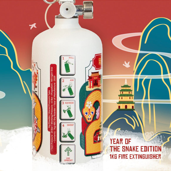 Special Edition Year of the Snake Edition 1kg Fire Extinguisher - Fire Fighter Industry