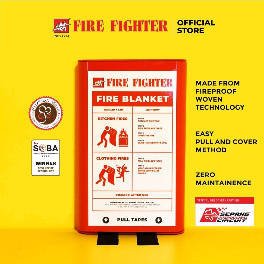 The Dynamic Duo (3kg Fire Extinguisher + Fire Blanket) - Fire Fighter Industry