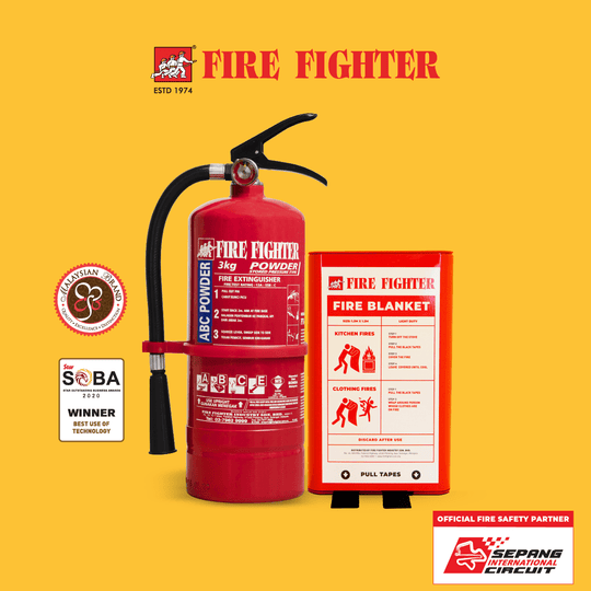 The Dynamic Duo (3kg Fire Extinguisher + Fire Blanket) - Fire Fighter Industry